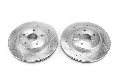 PowerStop Evolution Drilled and Slotted Rotors - JBR1763XPR