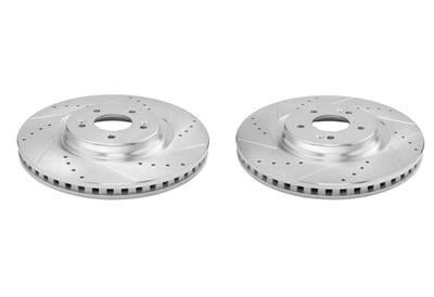 PowerStop Evolution Drilled and Slotted Rotors - JBR1934XPR