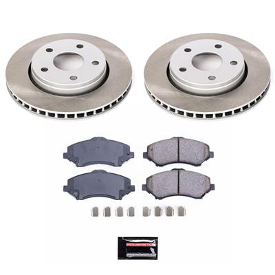 PowerStop Z17 Evolution Plus Semi-Coated Rotor Brake Kits - SC3097