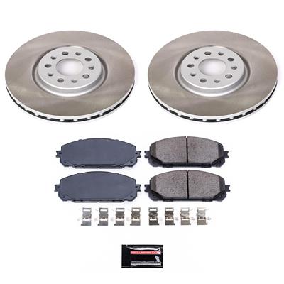PowerStop Z17 Evolution Plus Semi-Coated Rotor Brake Kits - SC7414