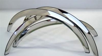 QMI Fender Trim, RAM Fender Trim (3/4 Arch Fronts. Full Arch Rears) 2" Wide. Mirror Polished - 235038S