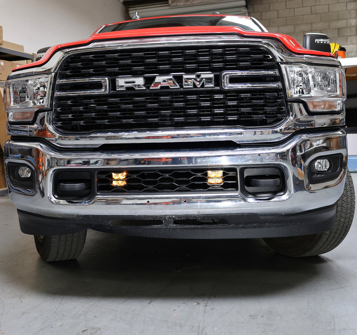 M&R Automotive 2019-24 RAM 2500/3500 Lower Grille Light Pods - View 6