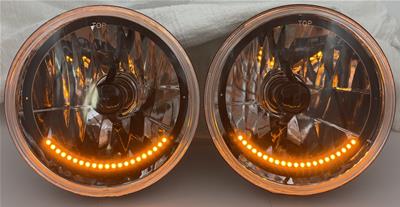 Redline LumTronix Elite Diamond Black Illusion Conversion Headlights - HH005BLKITS