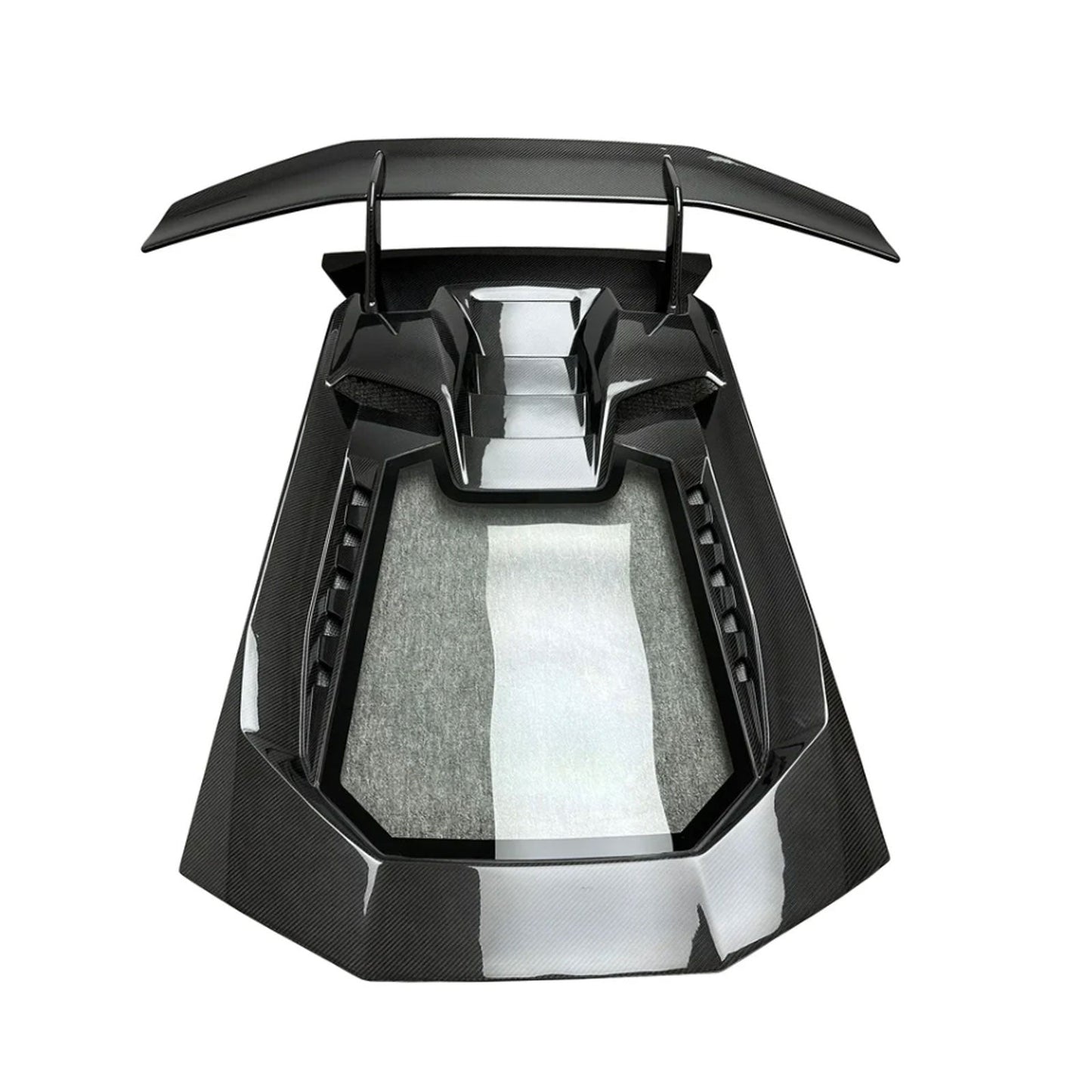 PerformantStyle Dry Carbon Fiber Engine Hood with Rear Wing for Lamborghini Huracan LP580 LP610