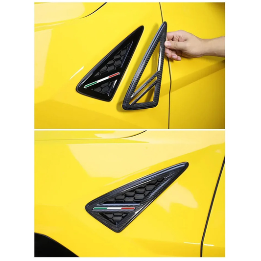 Bull Boost Performance Dry Carbon Fiber Side Fender Vent Frame Cover Trim for Lamborghini Urus