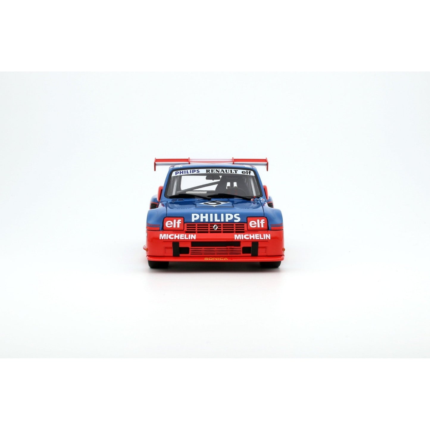 Otto 1987 Renault R5 Maxi Turbo Philips No 5 Super Production Rally Bluette Red 1:18