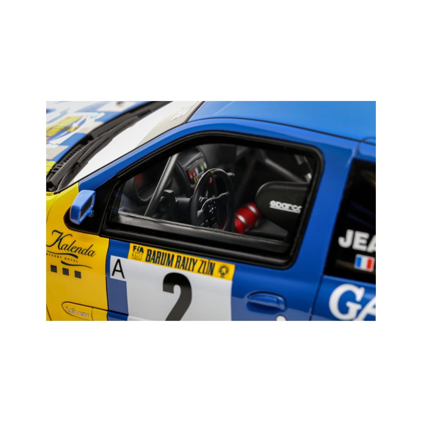 Otto 2004 Renault Clio S1600 No 2 Winner Rally Barum 2004 Yellow & Blue 1:18