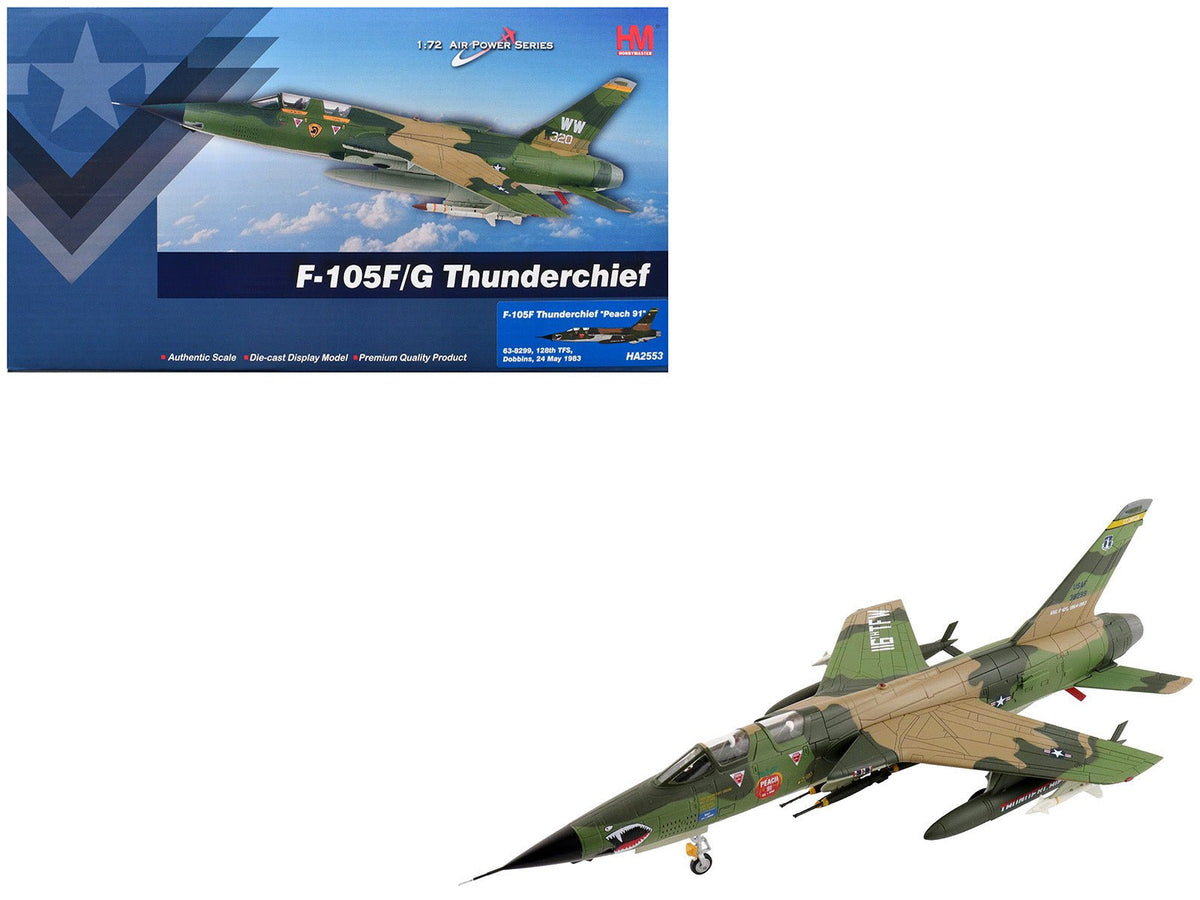 Rapid Vehicles Republic F-105F Thunderchief Fighter-Bomber Aircraft "63-8299 Peach 91 128th...