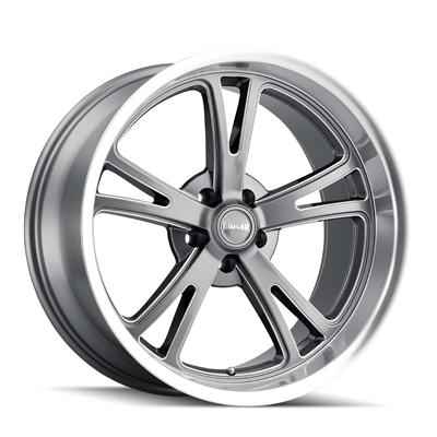 Ridler 606 Series Gloss Gray Wheels with Milled Spokes and Diamond Lip - 6067861G