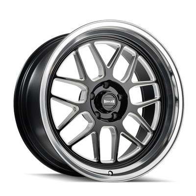 Ridler 611 Series Gloss Black Milled Wheels with Diamond Cut Lip - 6117761GBMD