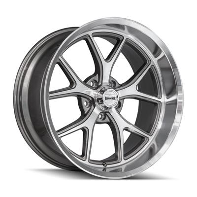 Ridler 661 Series Gloss Gray Wheels with Diamond Cut Lip - 6612861GGD