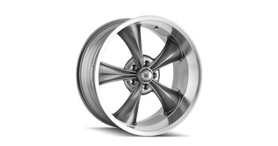 Ridler 695 Series Gloss Gray with Machined Lip Wheels - 6958873G