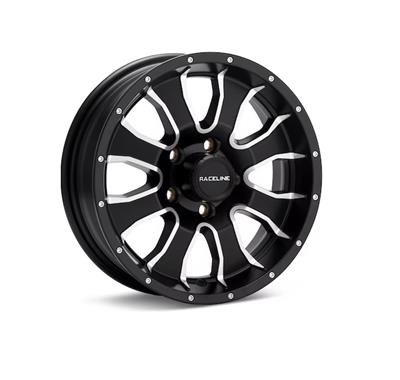 Raceline Wheels 860M Mamba Trailer Matte Black Machined Wheels - 860M55012