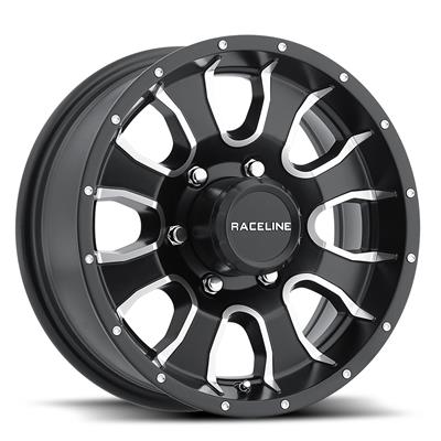 Raceline Wheels 860M Mamba Trailer Matte Black Machined Wheels - 860M46012