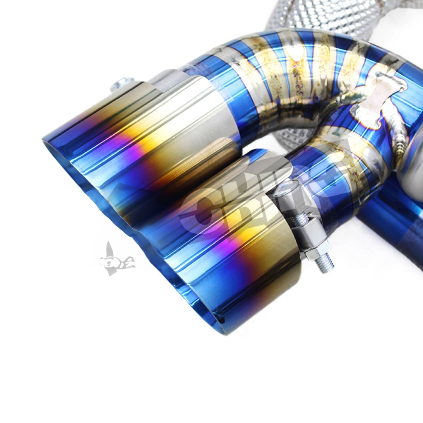 Titanium Exhaust System 200 Cell Downpipe for Porsche 911 997.1 Turbo 3.6T 2004–2007