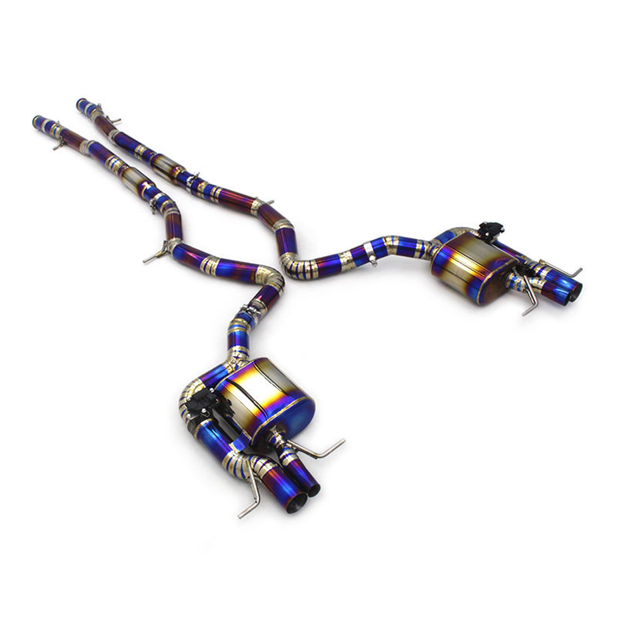 Bull Boost Performance Titanium Valved Catback Exhaust System for Mercedes Benz S550 S500 S63 AMG...
