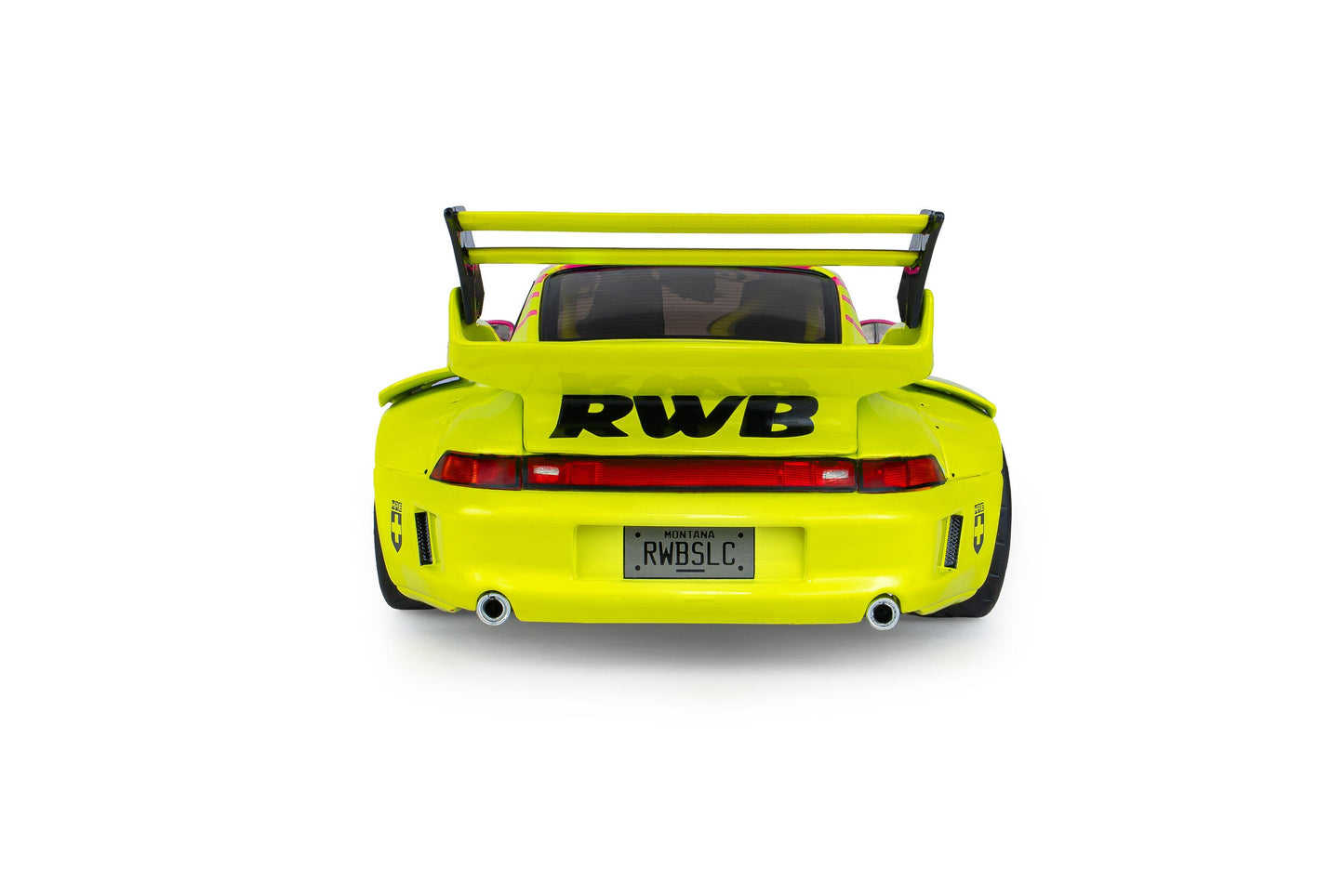 Solido 2024 Porsche 911 993 RWB Bodykit Pink & Yellow 1:18