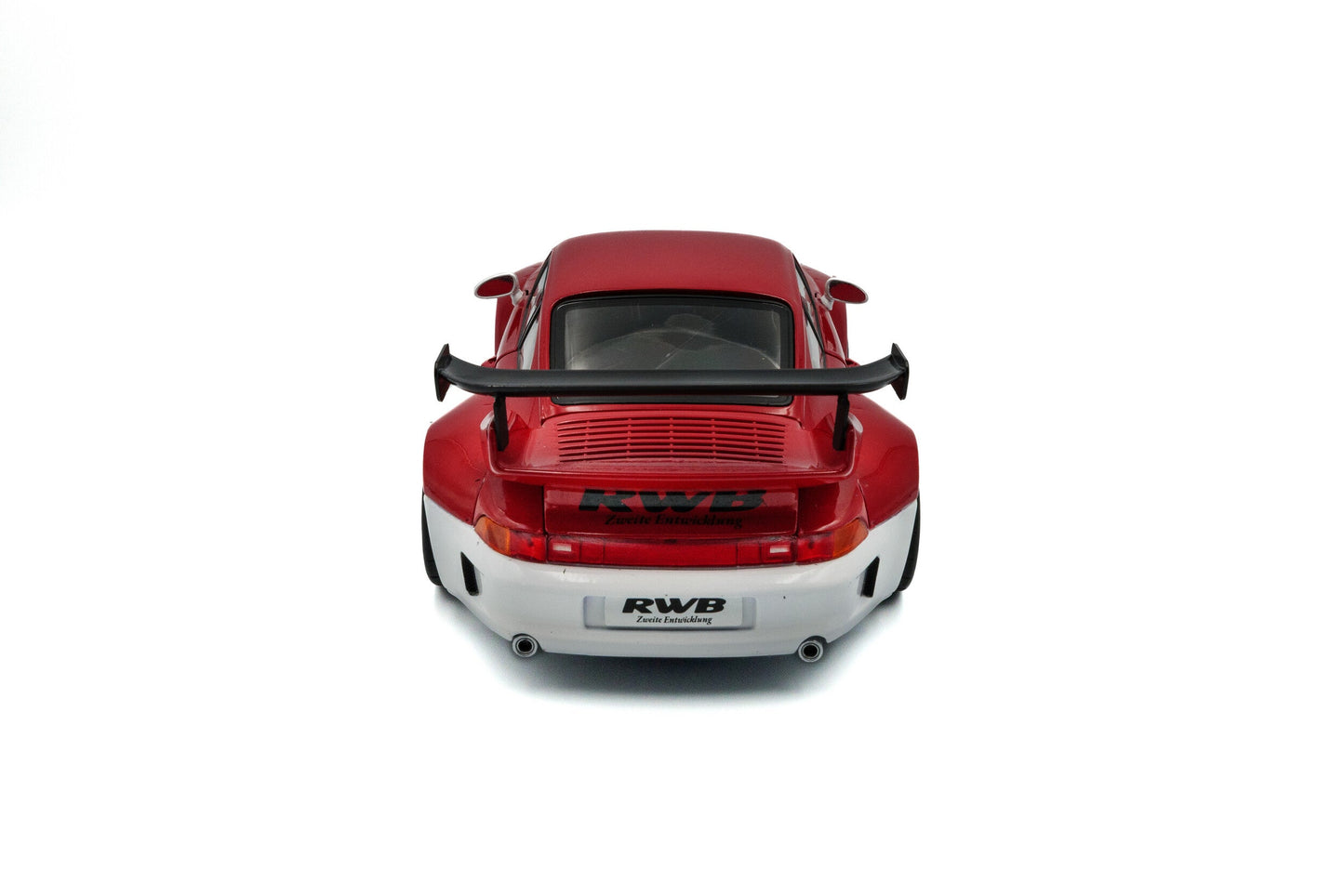 Solido 2020 Porsche 911 993 RWB Bodykit "Porco" Red and White 1:18