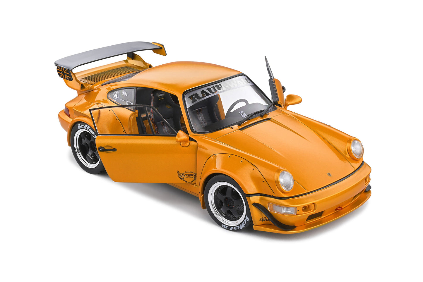 Solido 2016 Porsche RWB 964 Hibiki Orange 1:18