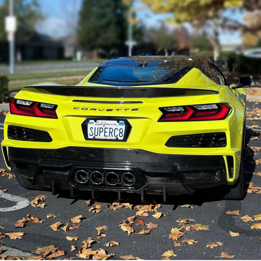 STRATEC SYSTEMS Dry Carbon Fiber Rear Diffuser for Chevrolet Corvette C8 Z06 ZR1
