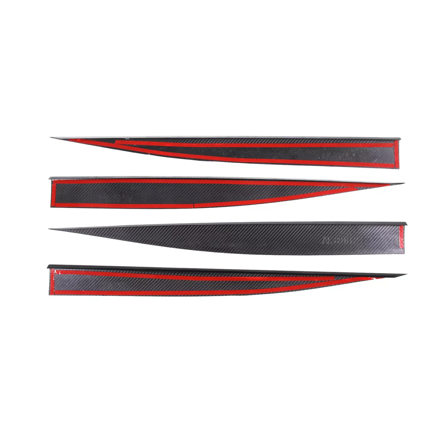 Carbon Fiber Side Skirt Trim Strip for Chevrolet Corvette C8 Stingray Coupe
