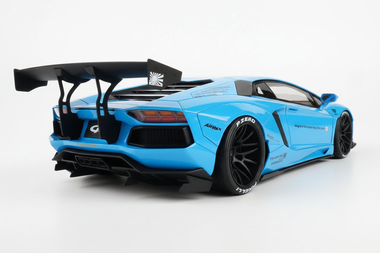 GT Spirit Lamborghini Aventador LP400 LB-Works Baby Blue 1:18
