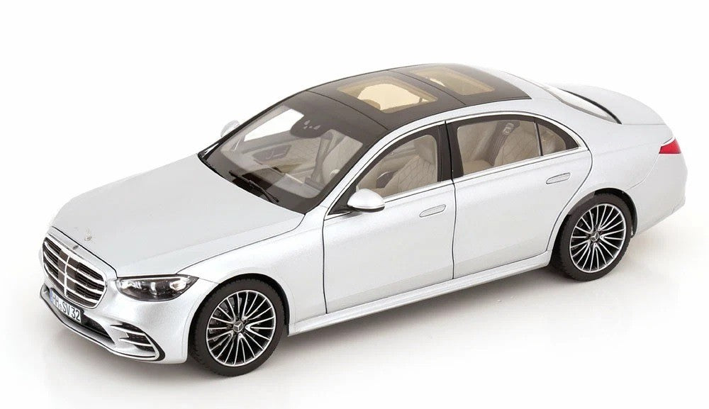 Norev 2021 Mercedes-Benz S-Class AMG (W223) Brilliant Silver Metallic 1:18