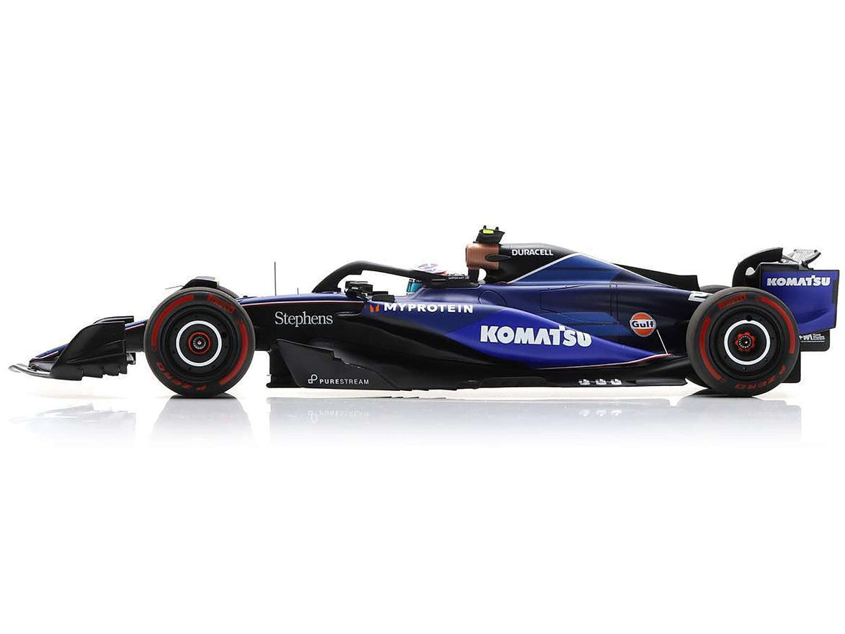 STM Diecast Spark-Model Williams F1 Team FW46 #2 Blue L. Sargeant Bahrain GP 2024 1:18 - View 3