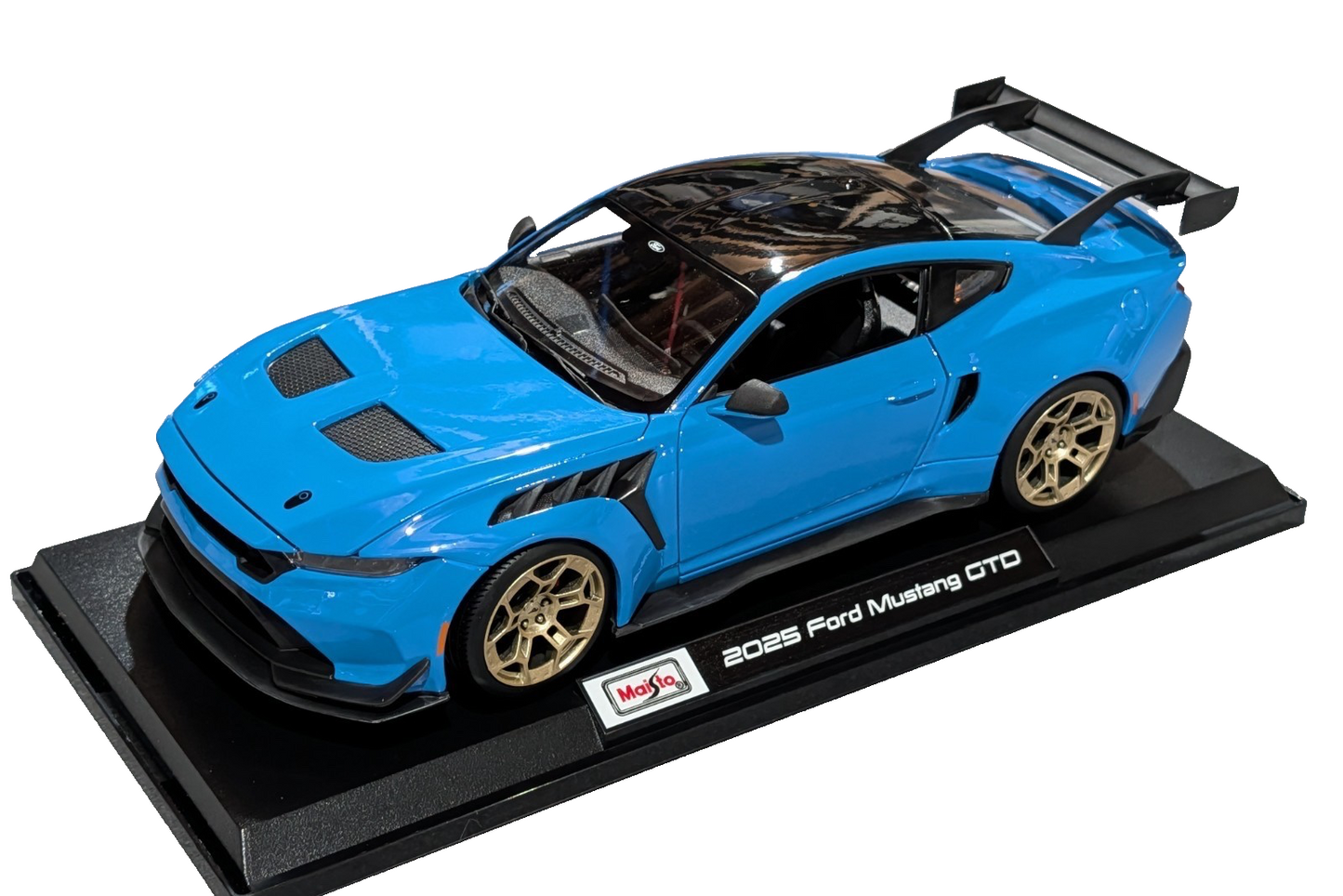 Maisto 2025 Ford USA Mustang GTD 5.2L V8 Grabber Blue 1:18