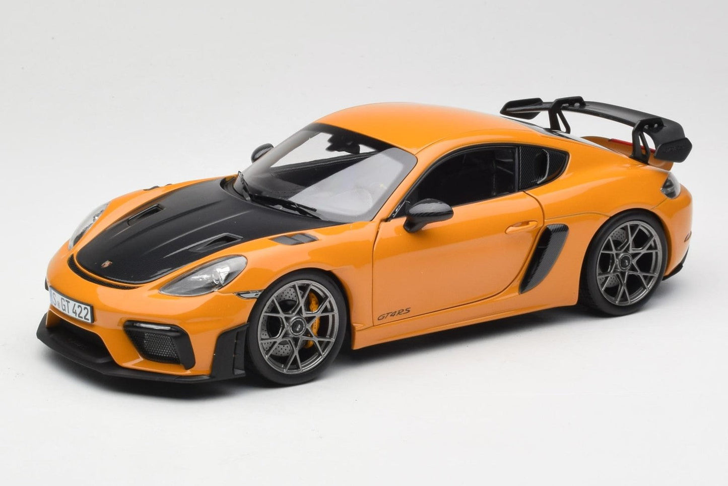Norev 2023 Porsche 718 Cayman GT4 RS w/ Weissach Package Bahama Yellow 1:18