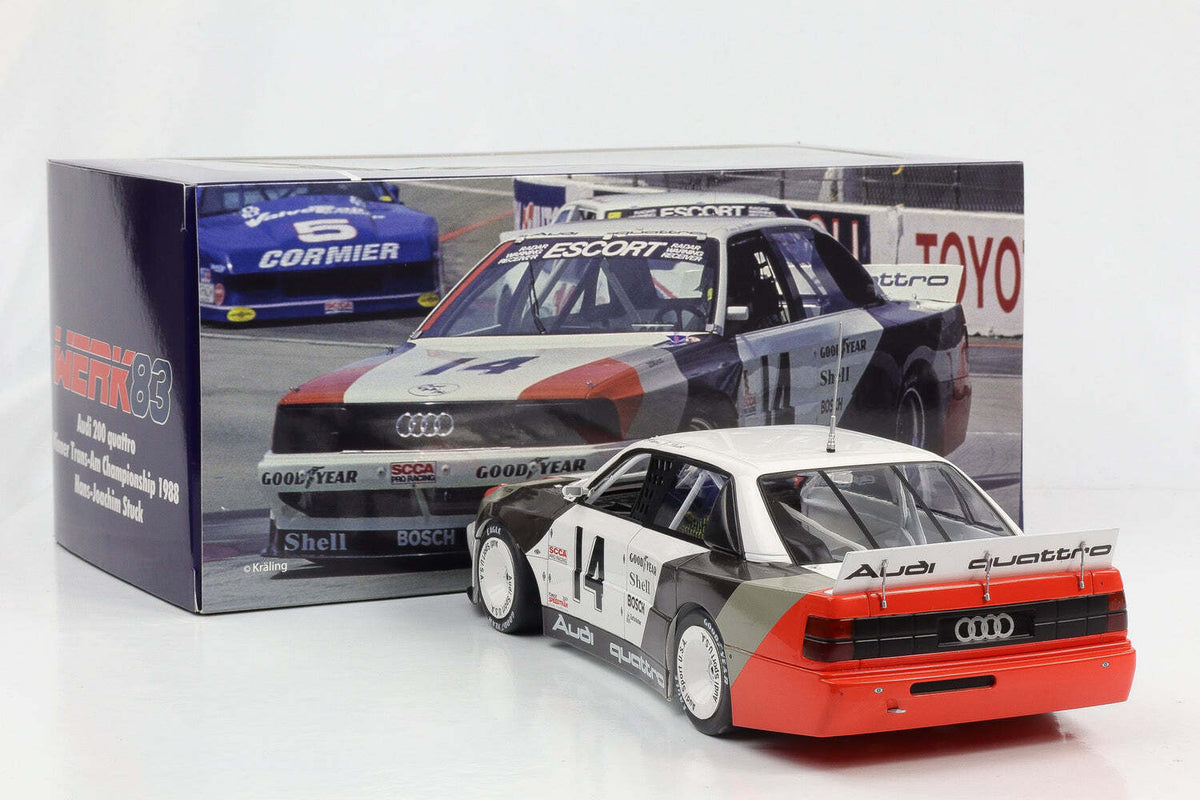 STM Diecast Werk83 Audi 200 Quattro Team Audisport No 14 Cleveland Trans-Am 1988 1:18 - View 4
