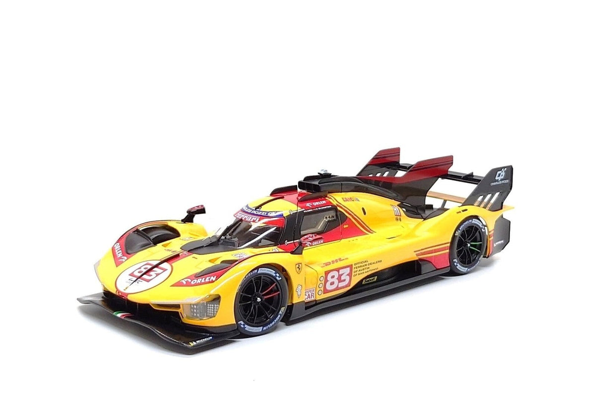 STM Diecast Bburago Ferrari 499P 3.0L Turbo V6 No 83 Team Ferrari AF Corse 4th WEC Qatar 2024 -...