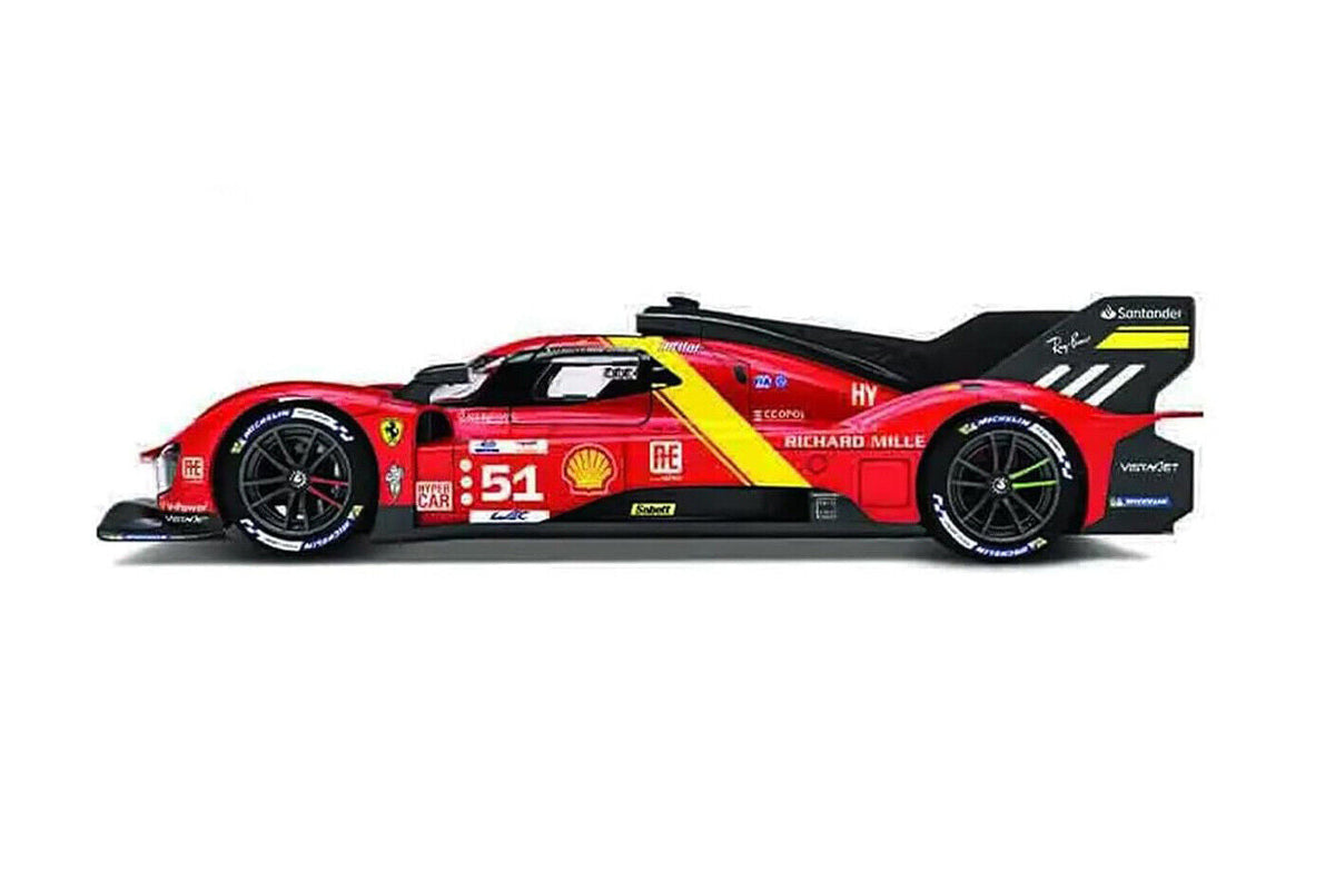 STM Diecast Bburago Ferrari 499P 3.0L Turbo V6 No 51 Team Ferrari AF Corse 2023 24hr Le Mans -...