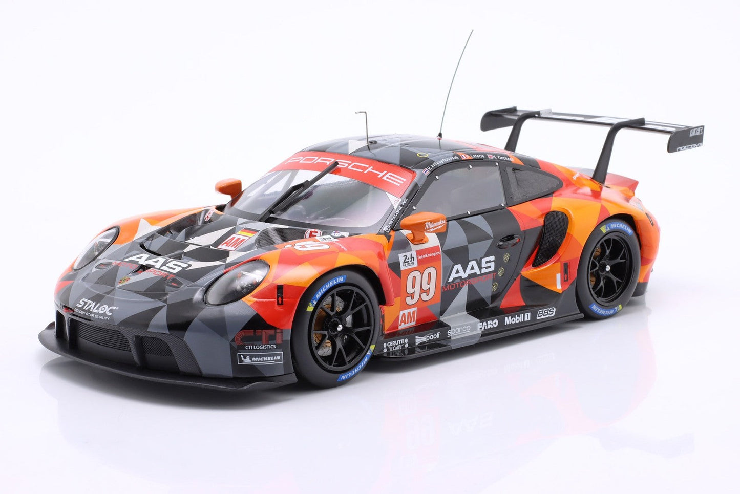 Ixo Porsche 911 991.2 GT3 RSR-19 #99 Team Proton Competition 24hr Le Mans 2021 1:18