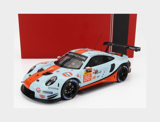 STM Diecast Ixo 2018 Porsche 911 991.2 GT3 RSR 4.0L Team Gulf Racing No 86 WEC LMGTE Sebring 2019...