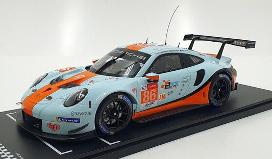 STM Diecast Ixo 2018 Porsche 911 991.2 GT3 RSR 4.0L Team Gulf Racing No 86 WEC LMGTE Sebring 2019...