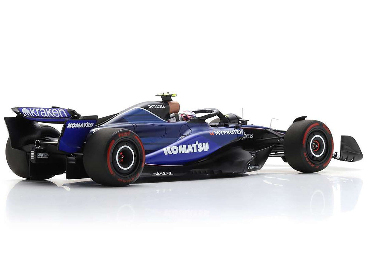 STM Diecast Spark-Model Williams F1 Team FW46 #2 Blue L. Sargeant Bahrain GP 2024 1:18 - View 4