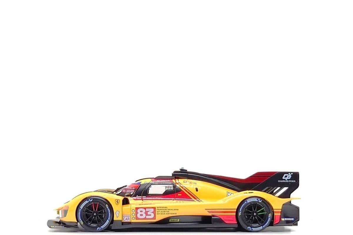 STM Diecast Bburago Ferrari 499P 3.0L Turbo V6 No 83 Team Ferrari AF Corse 4th WEC Qatar 2024 -...