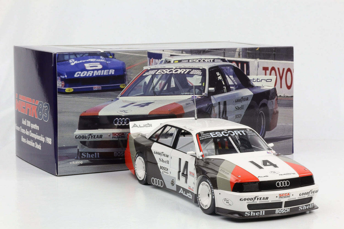 STM Diecast Werk83 Audi 200 Quattro Team Audisport No 14 Cleveland Trans-Am 1988 1:18 - View 5