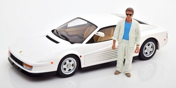 KK Scale Ferrari Testarossa White Monospecchio 1984 US-Version 1:18