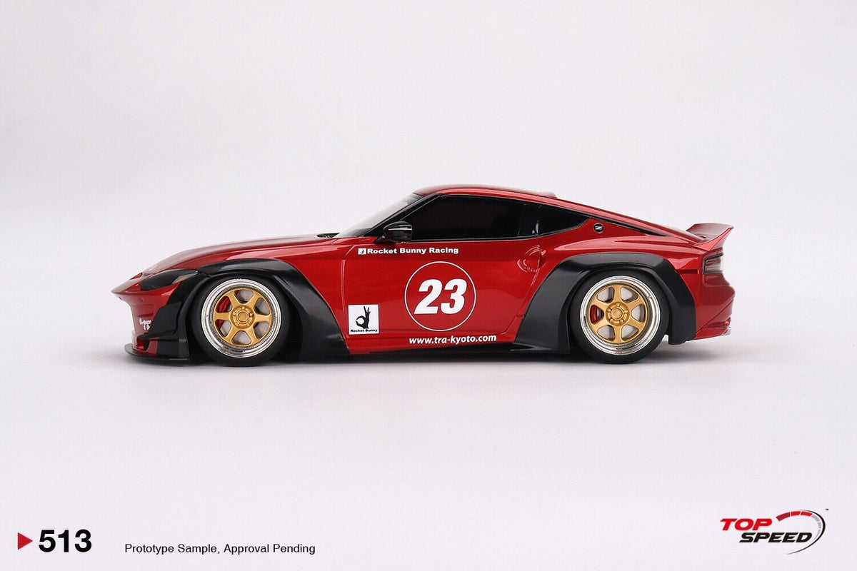 STM Diecast Topspeed 2023 Nissan Fairlady Z (RZ34) #23 Rocket Bunny Pandem Passion Red RHD 1:18 -...