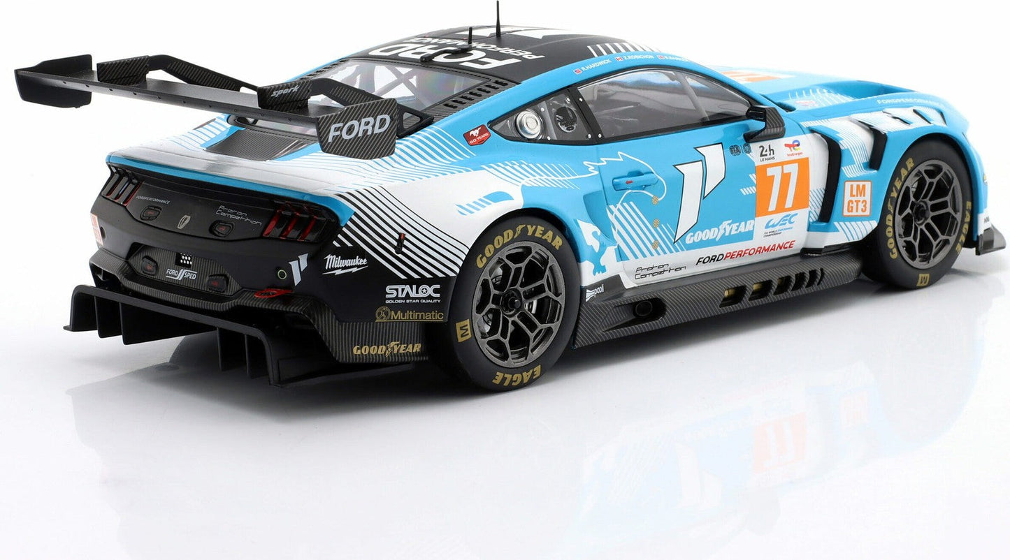 Ixo Ford Mustang GT3 Coyote #77 Team Proton Competition 24hr Le Mans 2024 1:18