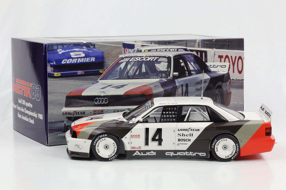 STM Diecast Werk83 Audi 200 Quattro Team Audisport No 14 Cleveland Trans-Am 1988 1:18 - View 6