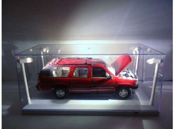 Triple 9 - Accessories - LED Display Case Acrylic with White Plastic Base 1:18