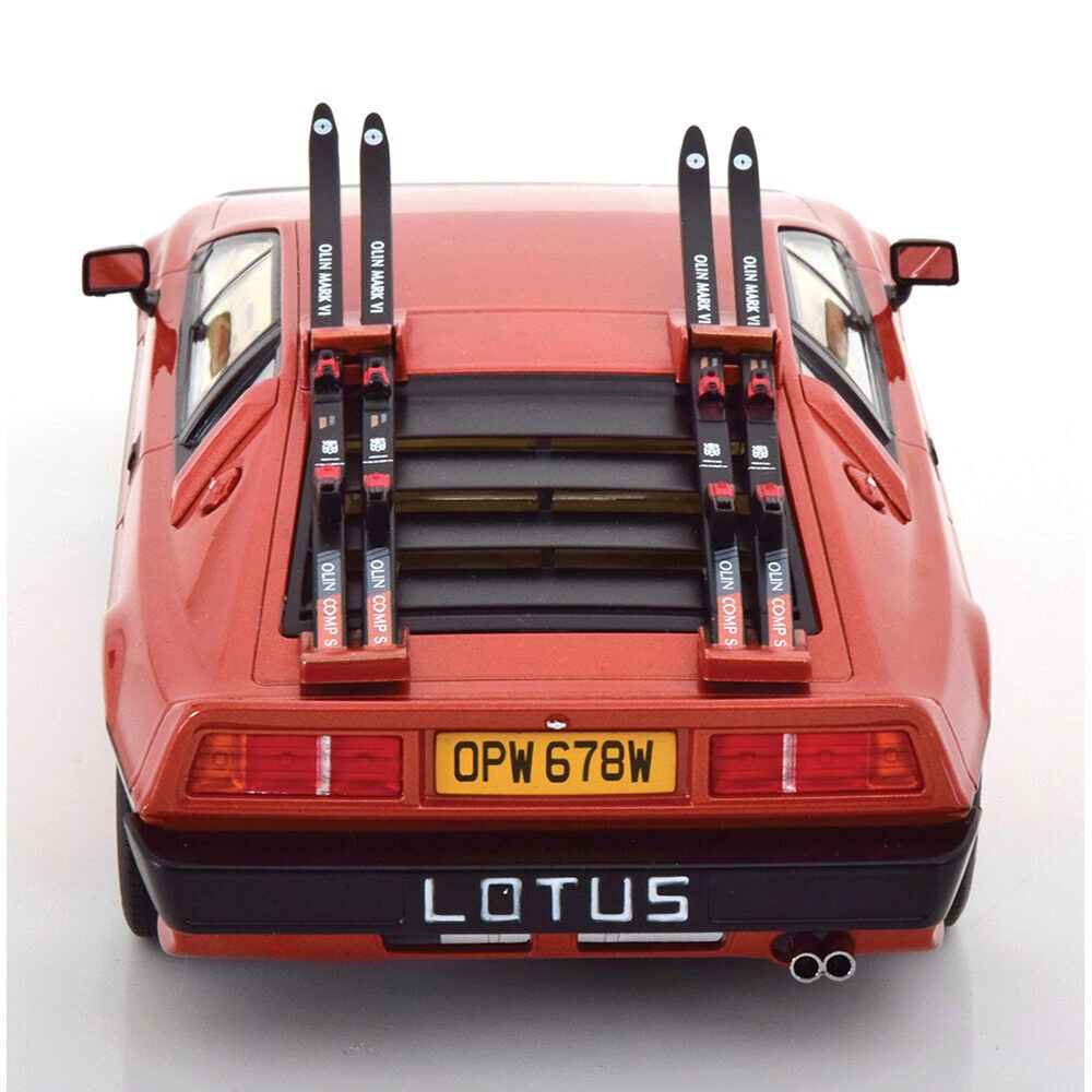 KK Scale 1981 Lotus Esprit Turbo 007 Movie Version Red w/ Skis 1:18