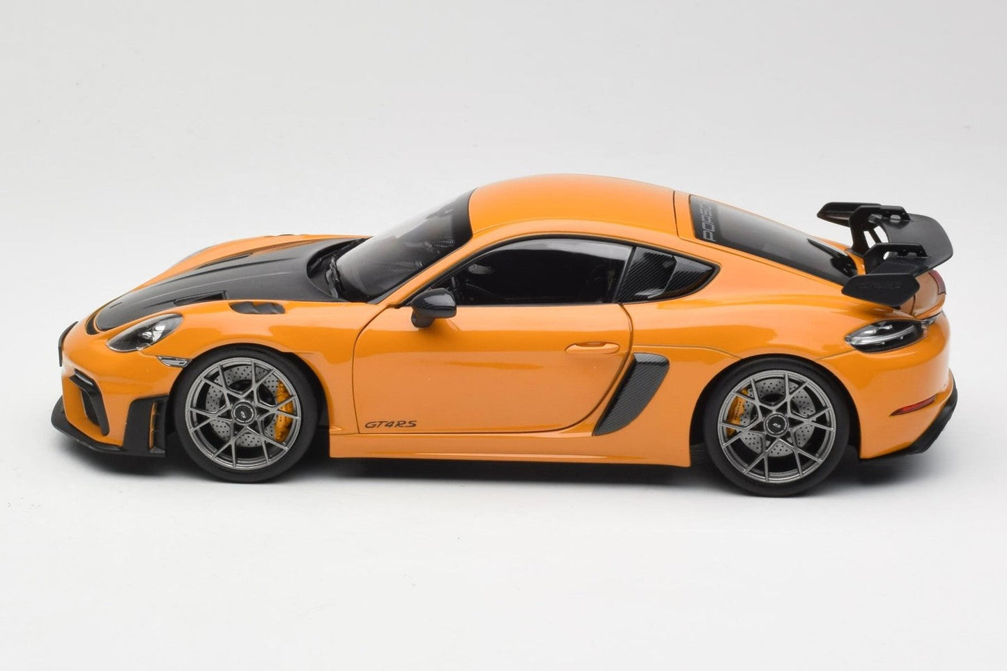 Norev 2023 Porsche 718 Cayman GT4 RS w/ Weissach Package Bahama Yellow 1:18
