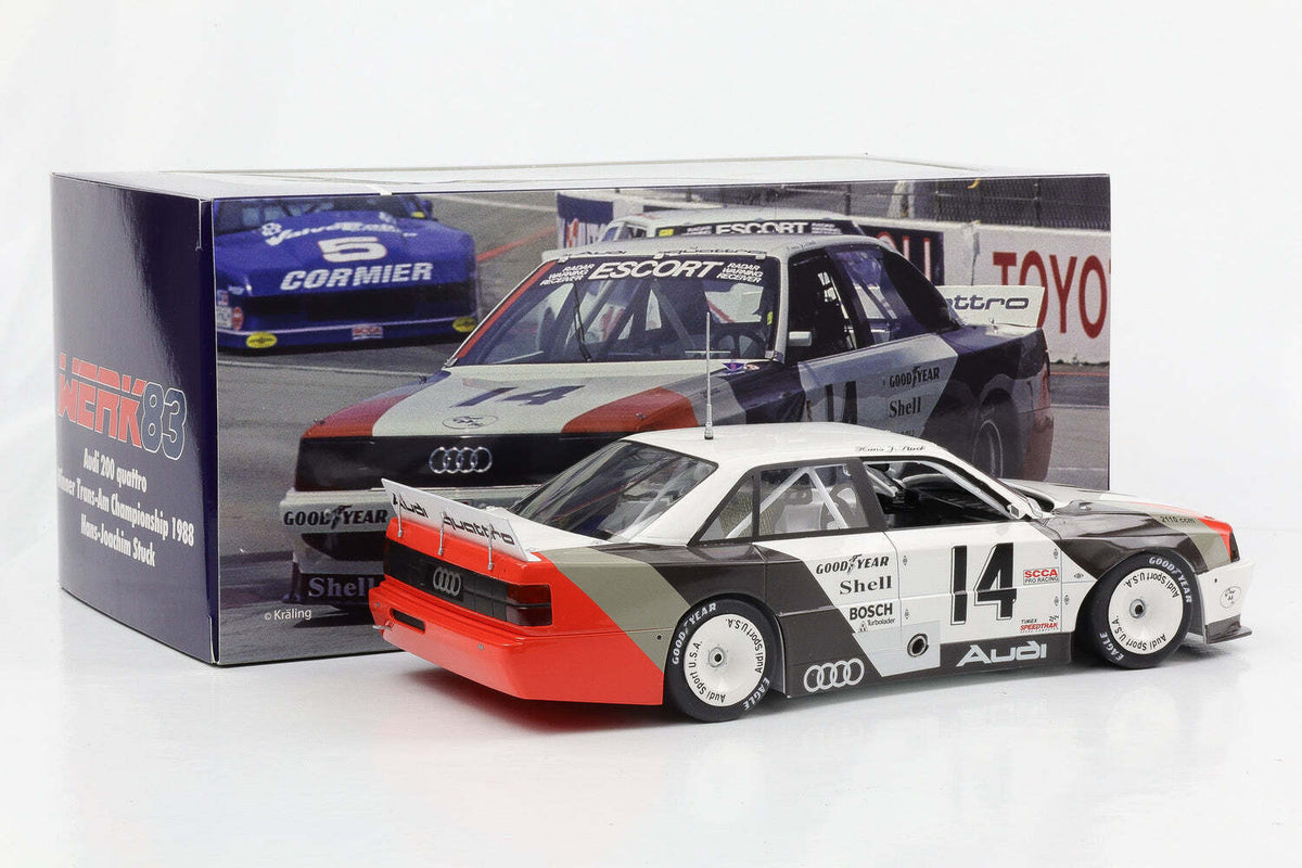 STM Diecast Werk83 Audi 200 Quattro Team Audisport No 14 Cleveland Trans-Am 1988 1:18 - View 7