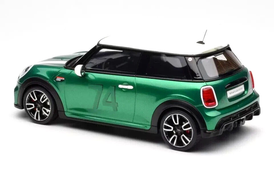 STM Diecast Otto 2023 Mini Cooper F56 JCW John Cooper Works British Racing Green 1:18 Resin - View 4