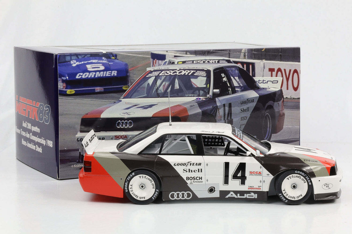 STM Diecast Werk83 Audi 200 Quattro Team Audisport No 14 Cleveland Trans-Am 1988 1:18 - View 8