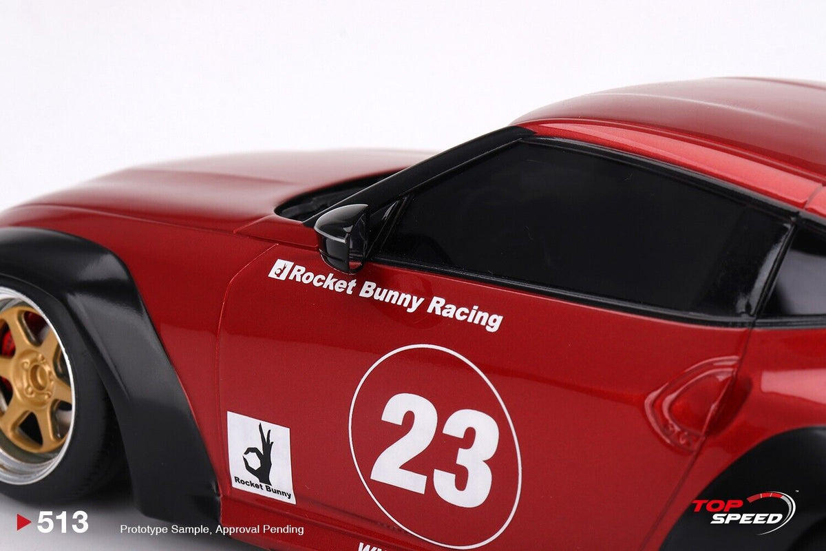 STM Diecast Topspeed 2023 Nissan Fairlady Z (RZ34) #23 Rocket Bunny Pandem Passion Red RHD 1:18 -...